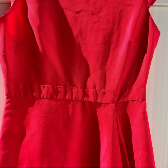 J. Crew red cap sleeve fit and flare dress | size 6 - Picture 4 of 13